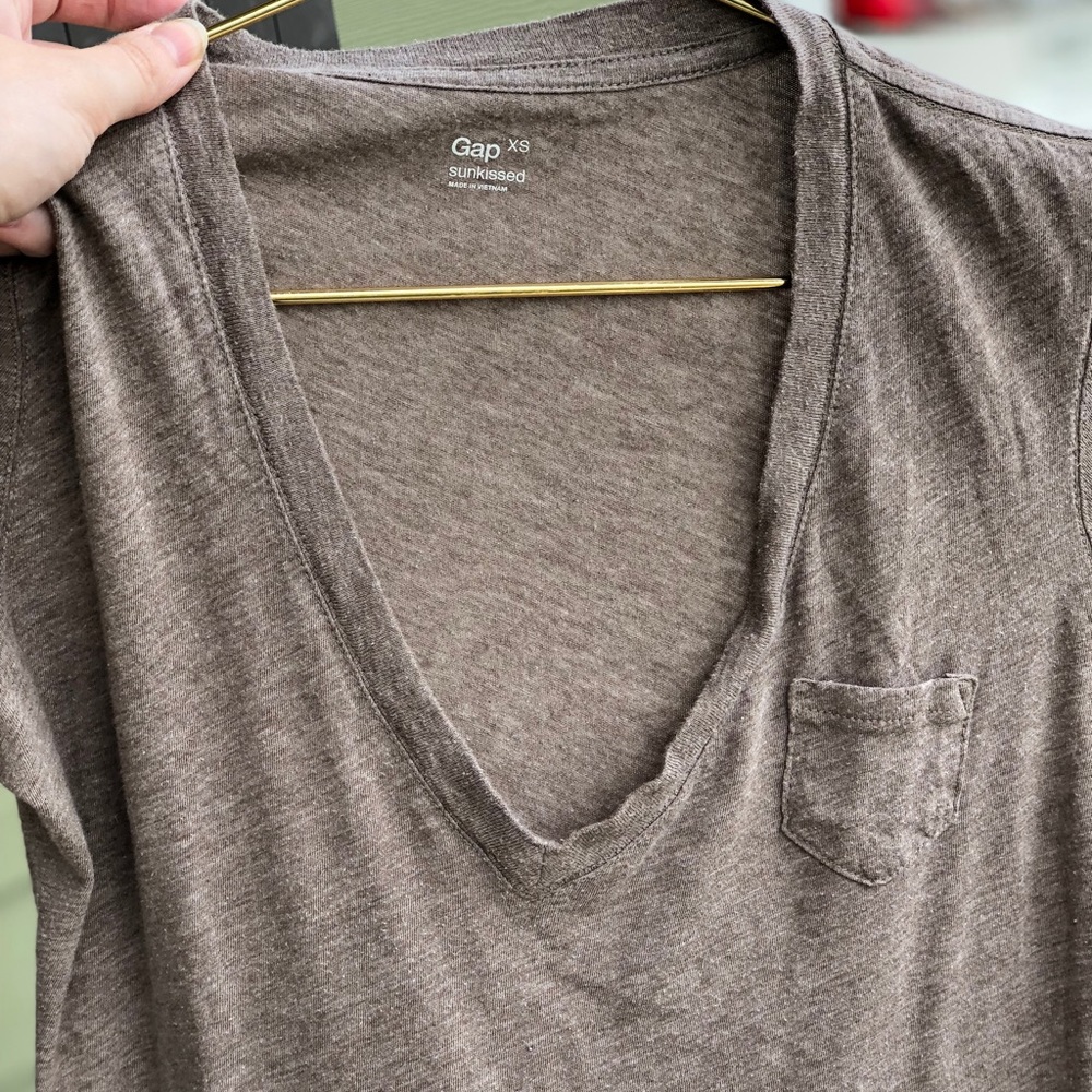 Gap distressed v-neck T-shirt